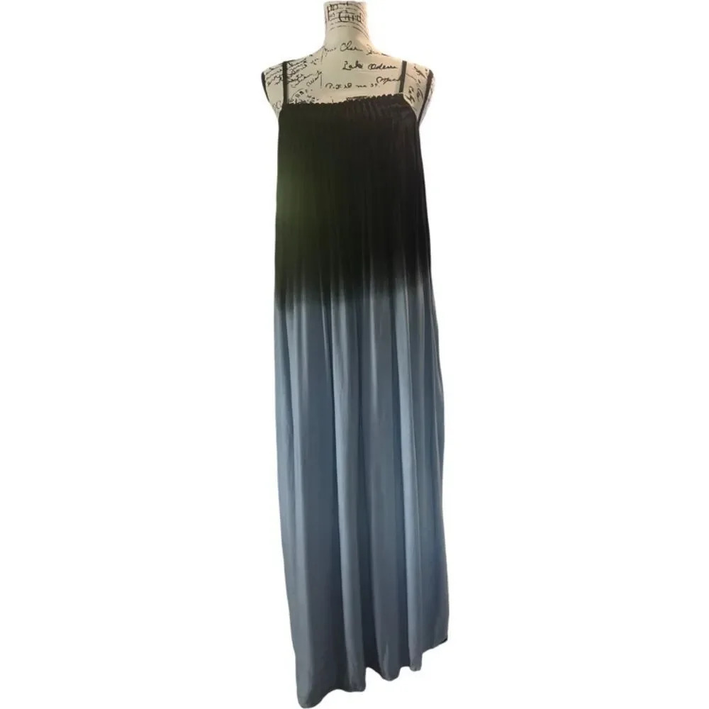 Ombré Boho Ma…dress small black and gray
